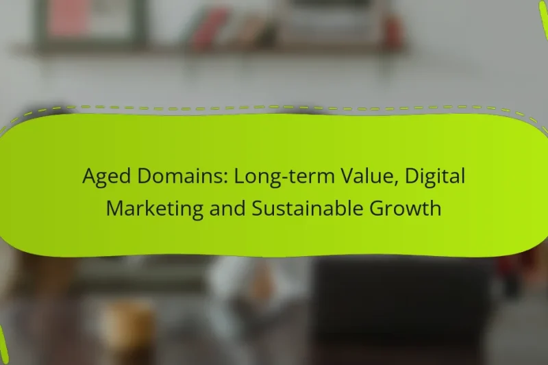 Aged Domains: Long-term Value, Digital Marketing and Sustainable Growth