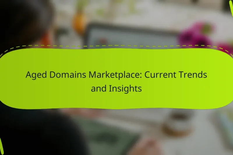 Aged Domains Marketplace: Current Trends and Insights