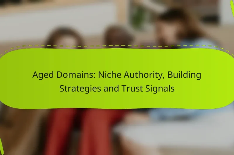 Aged Domains: Niche Authority, Building Strategies and Trust Signals