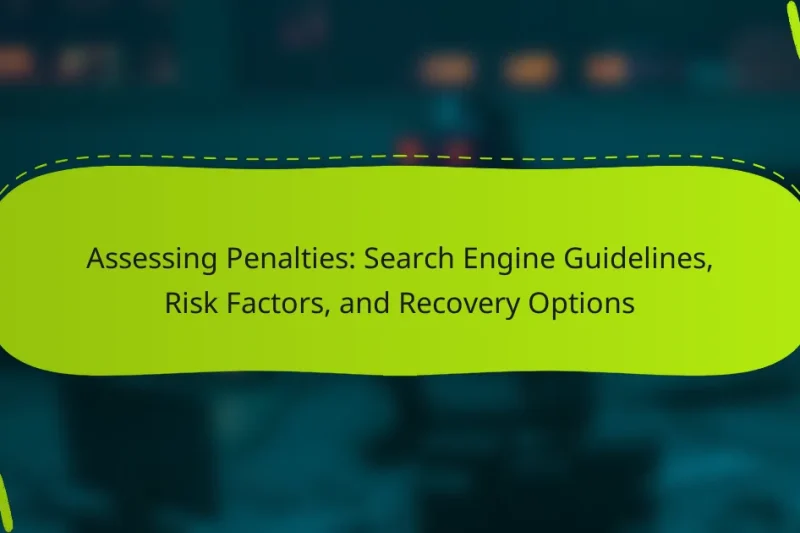 Assessing Penalties: Search Engine Guidelines, Risk Factors, and Recovery Options