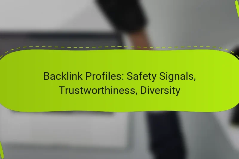 Backlink Profiles: Safety Signals, Trustworthiness, Diversity
