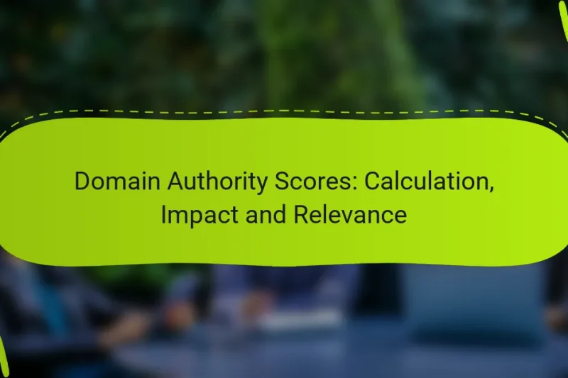 Domain Authority Scores: Calculation, Impact and Relevance